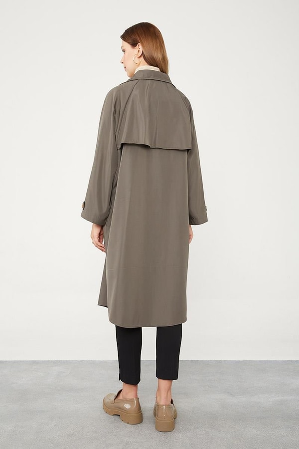 LevidorAntrasit Oversize Trençkot