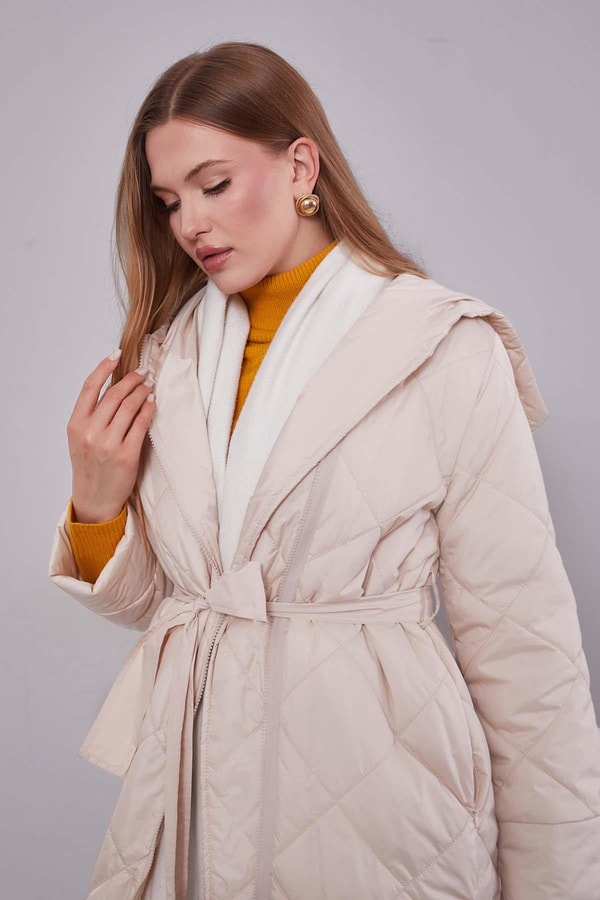 LevidorBej Kapitone Model Maxi Boy Mont