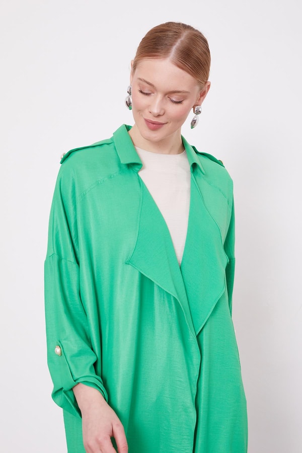 LevidorBenetton Apolet Detaylı Kısa Kap