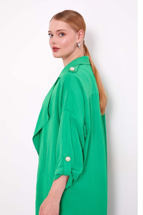 LevidorBenetton Omuz Apolet Detaylı Kısa Kap