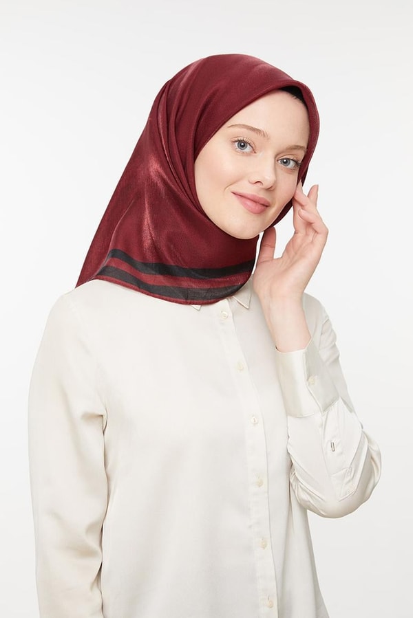 LevidorBordo Kehribar Eşarp