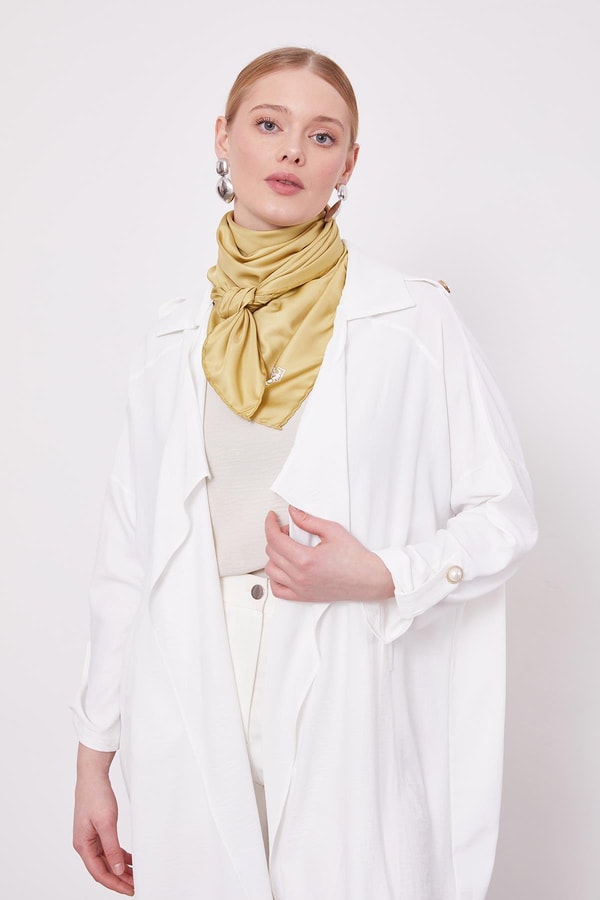 LevidorEkru Apolet Detaylı Kısa Kap