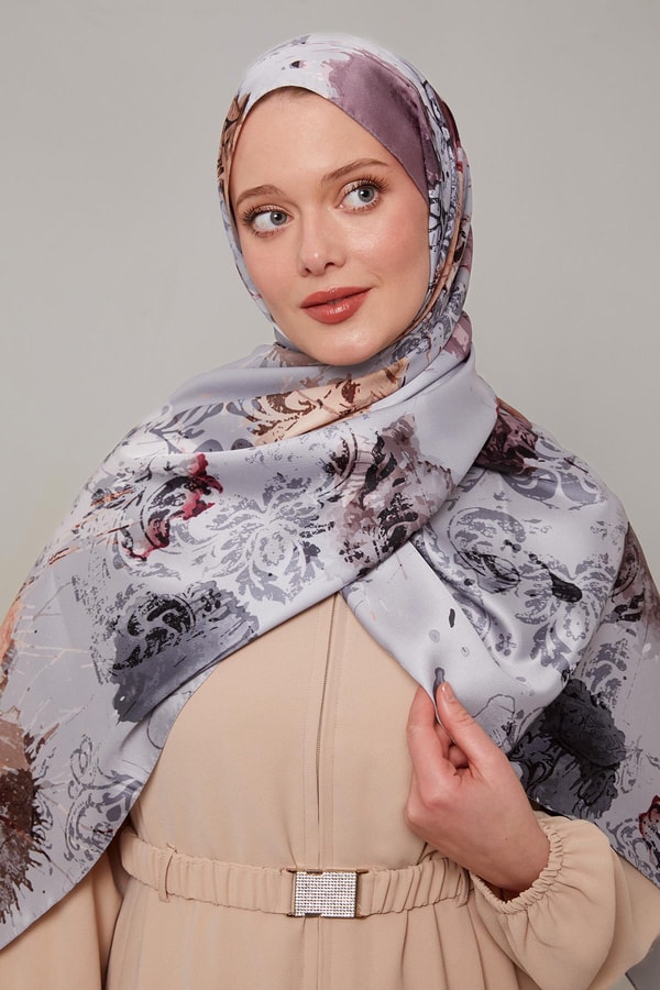 LevidorFüme Batik Desen Twill Şal