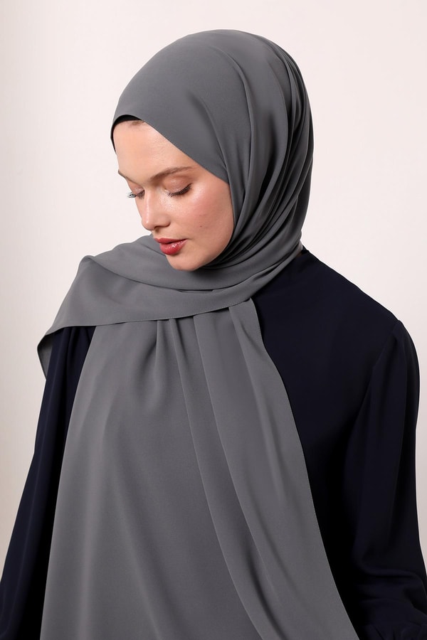 LevidorFüme Düz Medine İpeği Şal