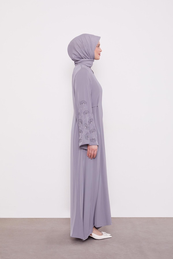 LevidorGri Kolları İşlemeli Ferace