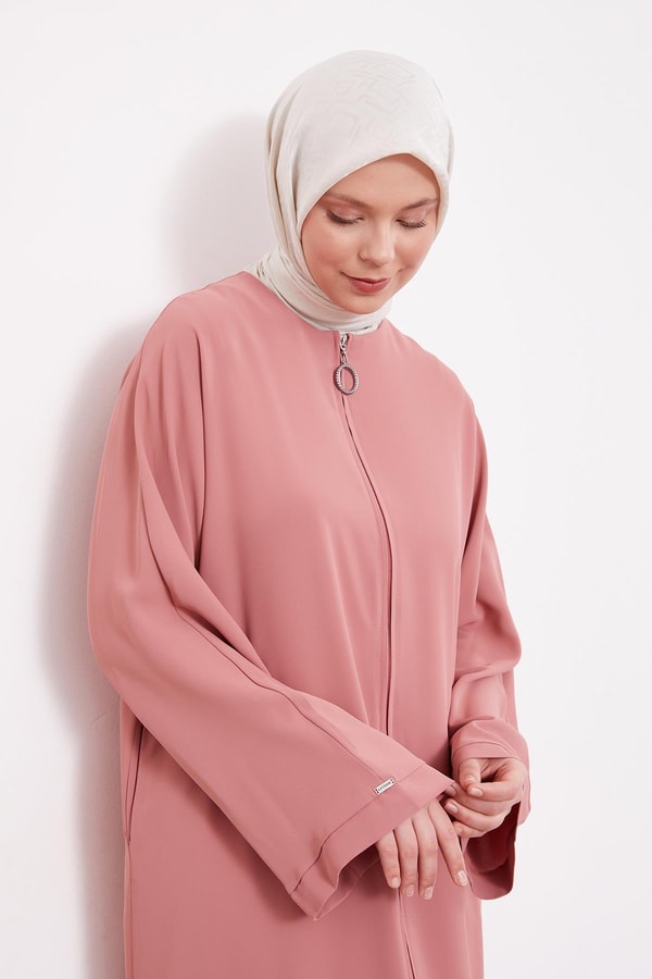 LevidorGül Gizli Cep Detaylı Ferace