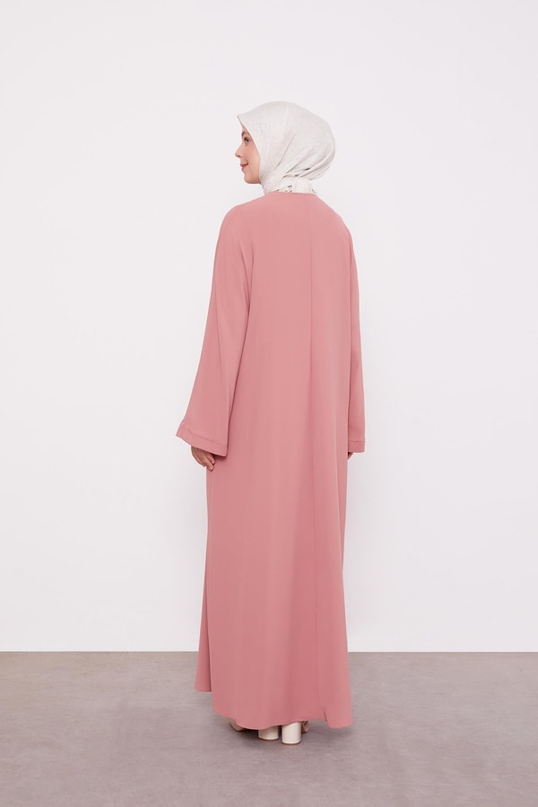 LevidorGül Gizli Cep Detaylı Ferace