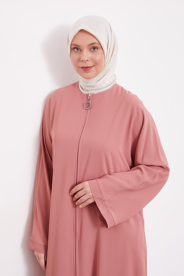 LevidorGül Gizli Cep Detaylı Ferace