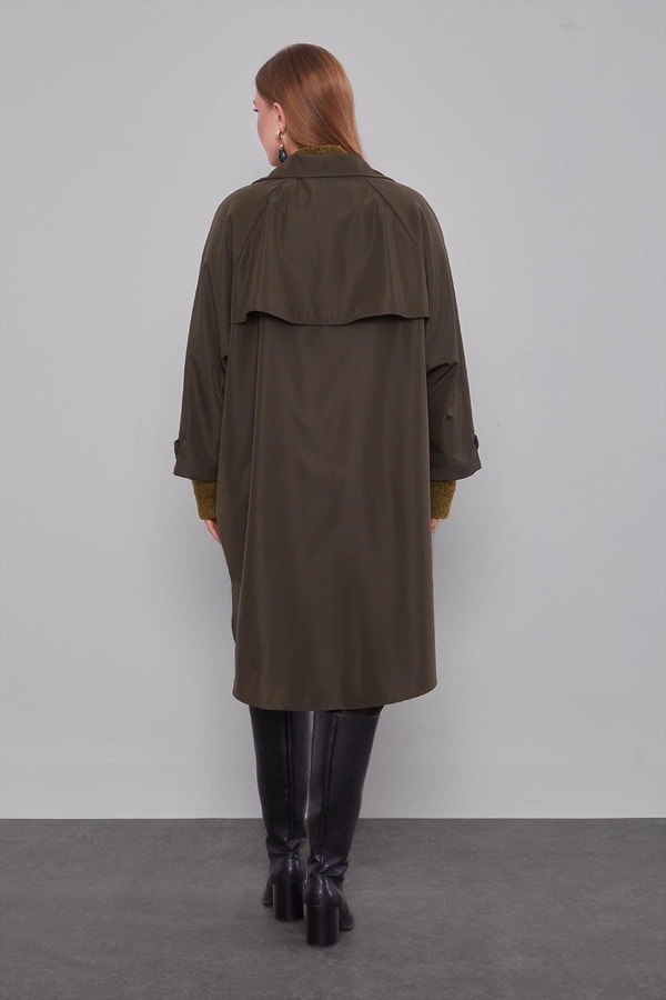 LevidorHaki Oversize Trençkot