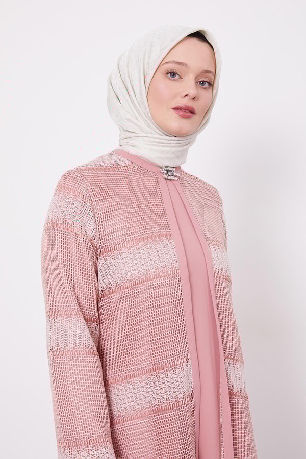 LevidorK.Pudra Dantel Elbiseli Ferace