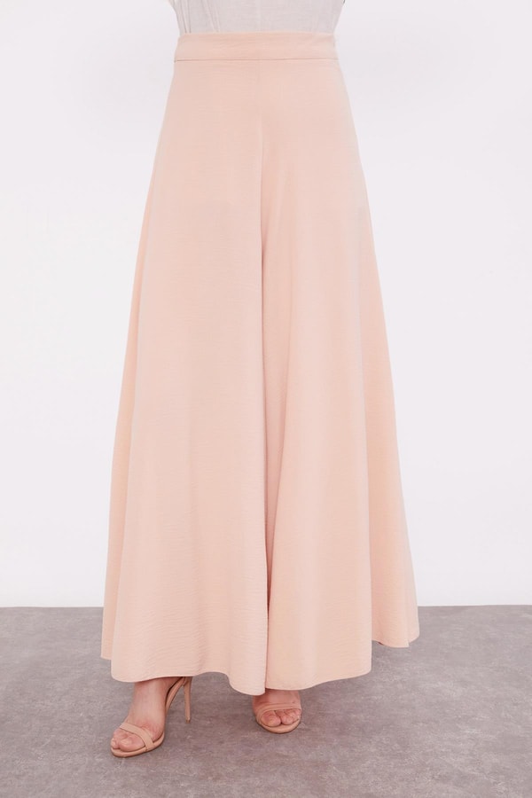 LevidorKoyu Mor Çiçek Baskılı Pantolonlu Bluz Takım