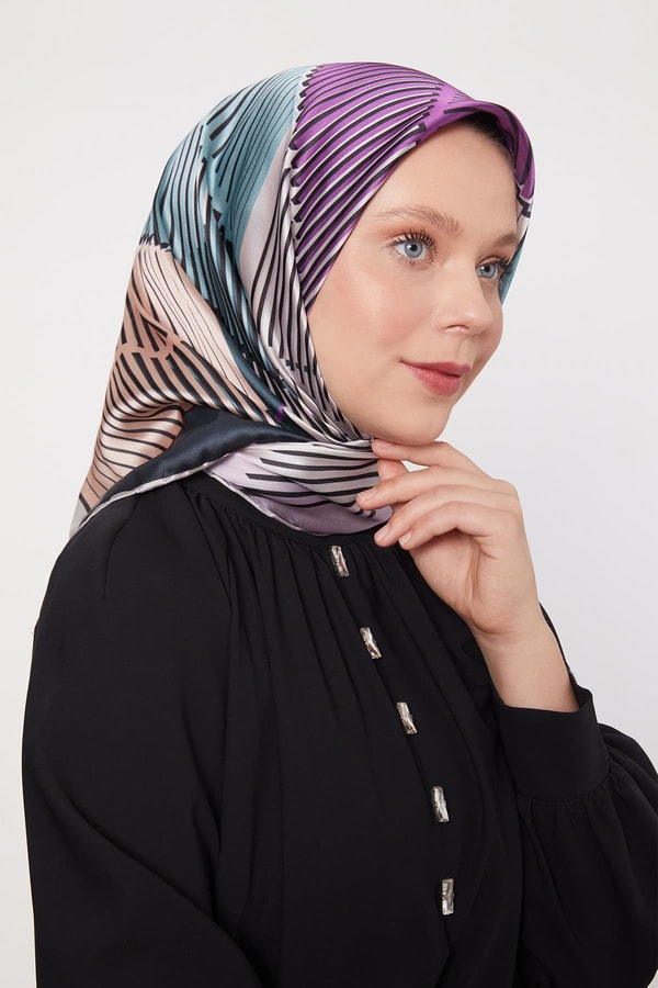 LevidorLatte Izgara Desen Cool Eşarp