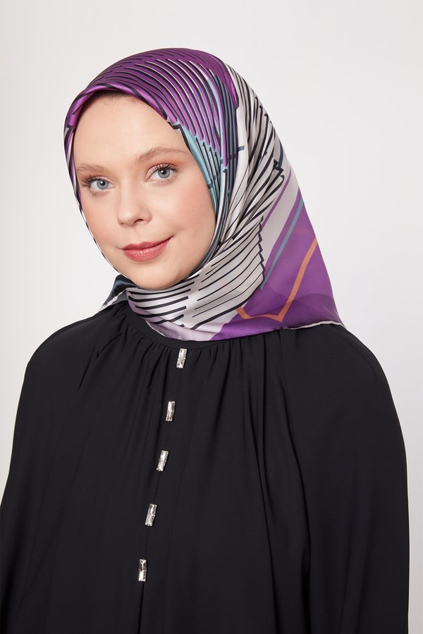 LevidorLatte Izgara Desen Cool Eşarp