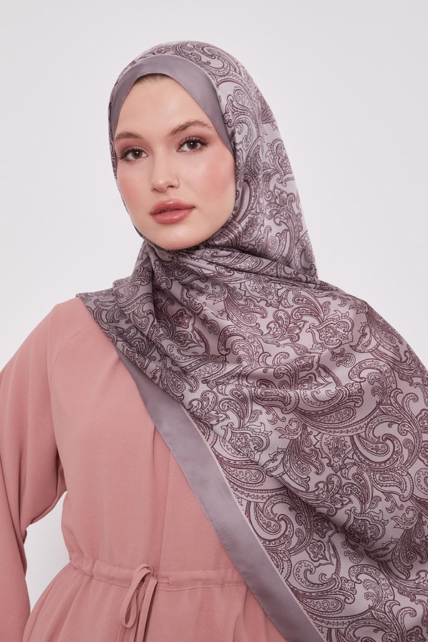 LevidorLatte Pastel Ton Hint İpeği Şal