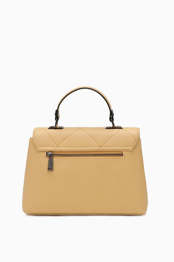 LevidorLevidor Altın Sarısı Çapraz Askılı Kapitone El Çantası