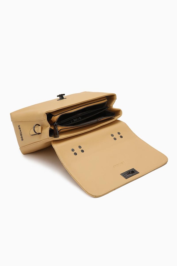 LevidorLevidor Altın Sarısı Çapraz Askılı Kapitone El Çantası