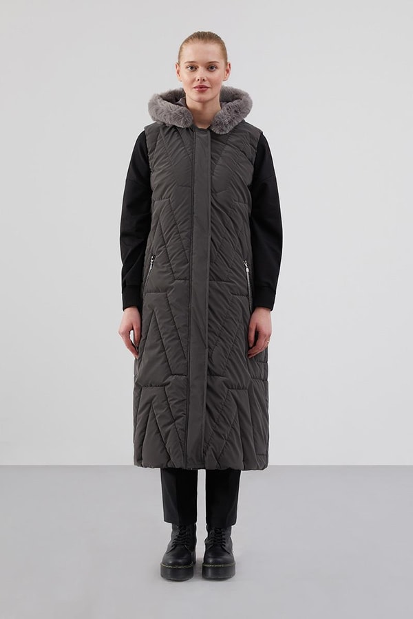 LevidorLevidor Antrasit Kapitone Yelek