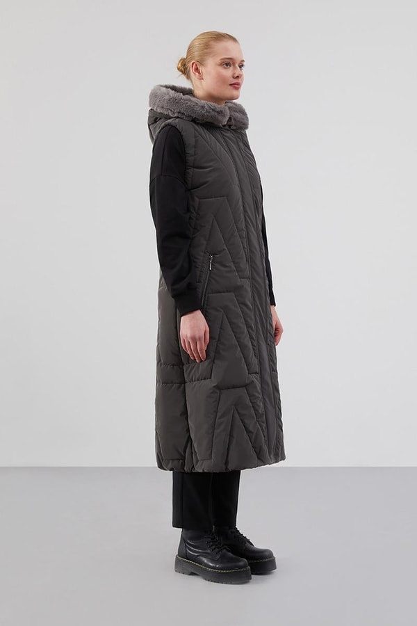 LevidorLevidor Antrasit Kapitone Yelek