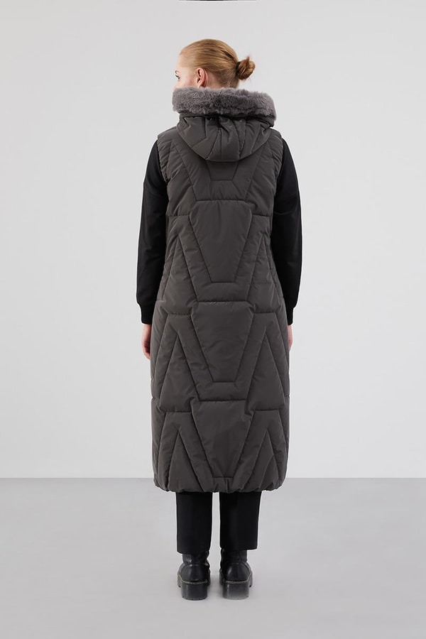 LevidorLevidor Antrasit Kapitone Yelek