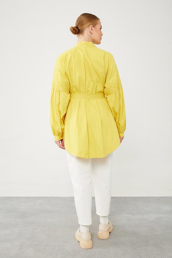 LevidorLevidor Asit Kolları Nakış Detaylı Kimono