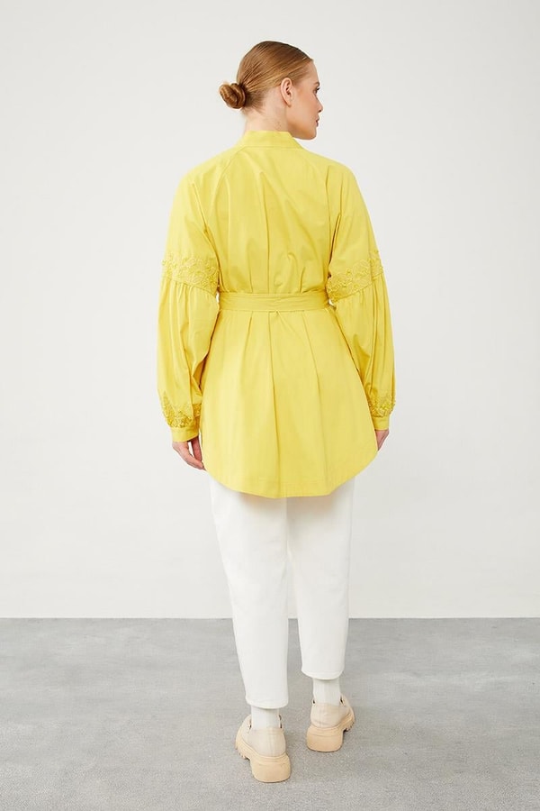 LevidorLevidor Asit Kolları Nakış Detaylı Kimono