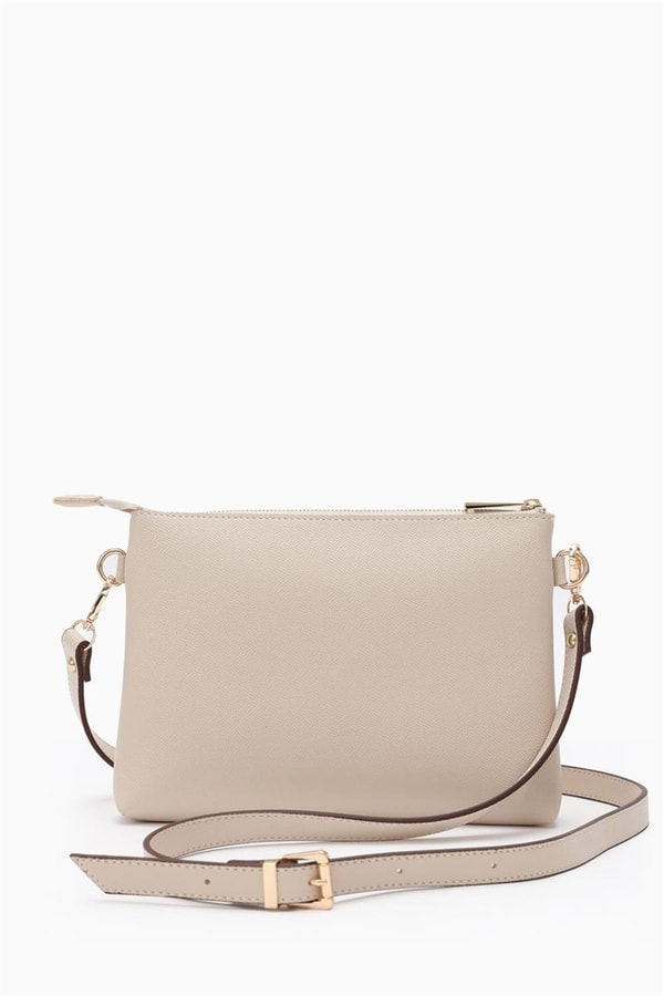 LevidorLevidor Bej Çapraz Askılı Shopper Çanta