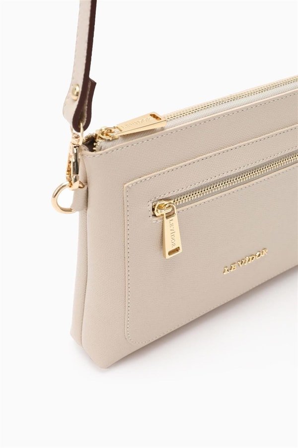 LevidorLevidor Bej Çapraz Askılı Shopper Çanta