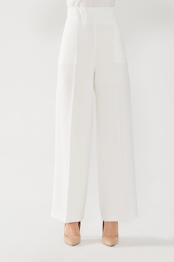 LevidorLevidor Bej Geniş Paça Pantolon