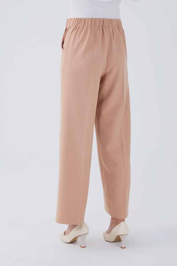 LevidorLevidor Bej Geniş Paça Pantolon