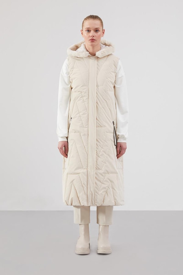 LevidorLevidor Bej Kapitone Yelek