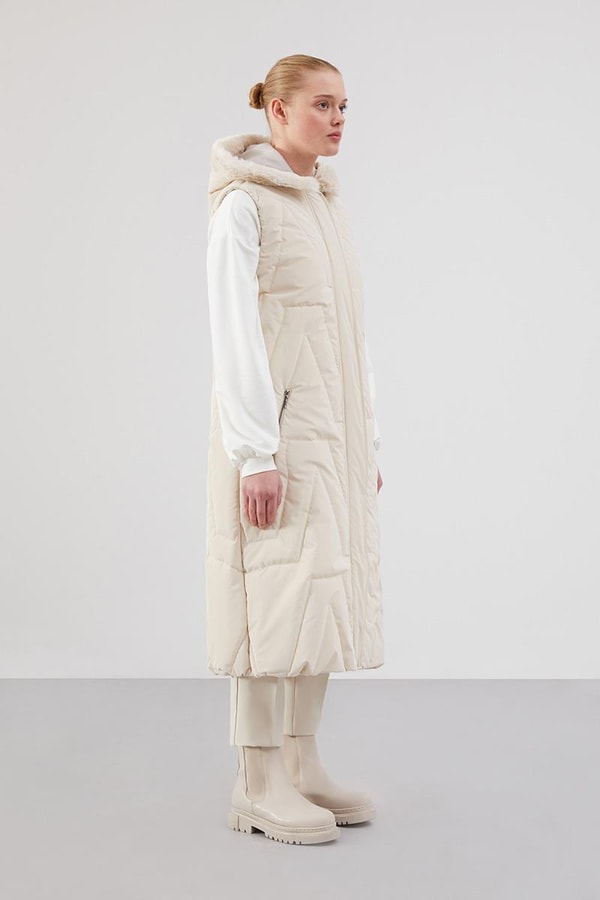 LevidorLevidor Bej Kapitone Yelek