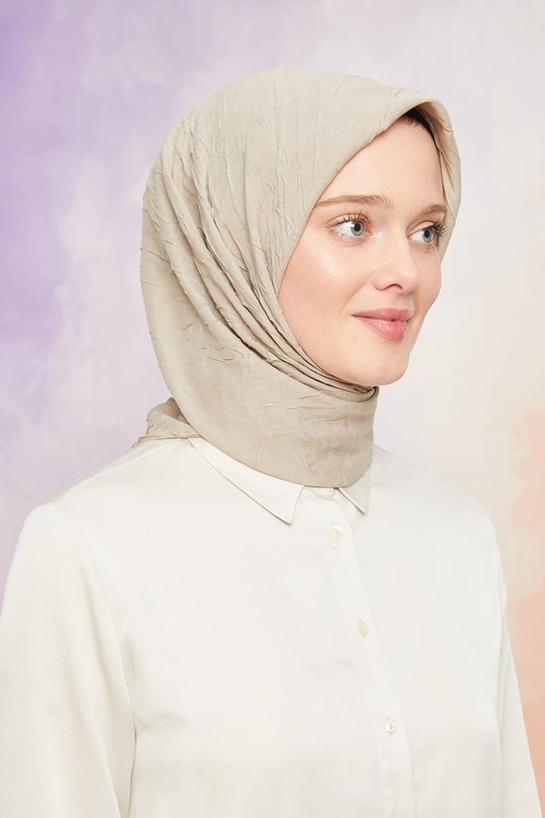 LevidorLevidor Bej Kraş Şifon Eşarp