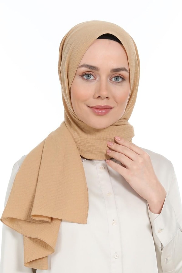 LevidorLevidor Bej Naturel Cazz Şal