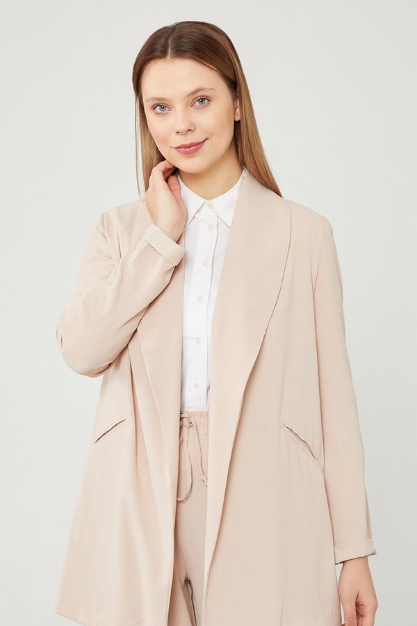 LevidorLevidor Bej Şal Yaka Ceket Takım