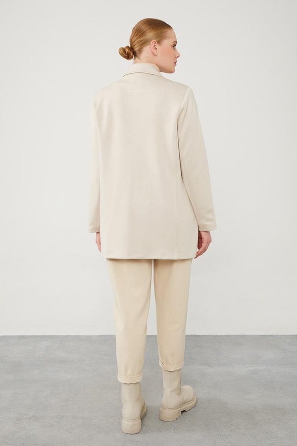 LevidorLevidor Bej Spor Blazer Ceket