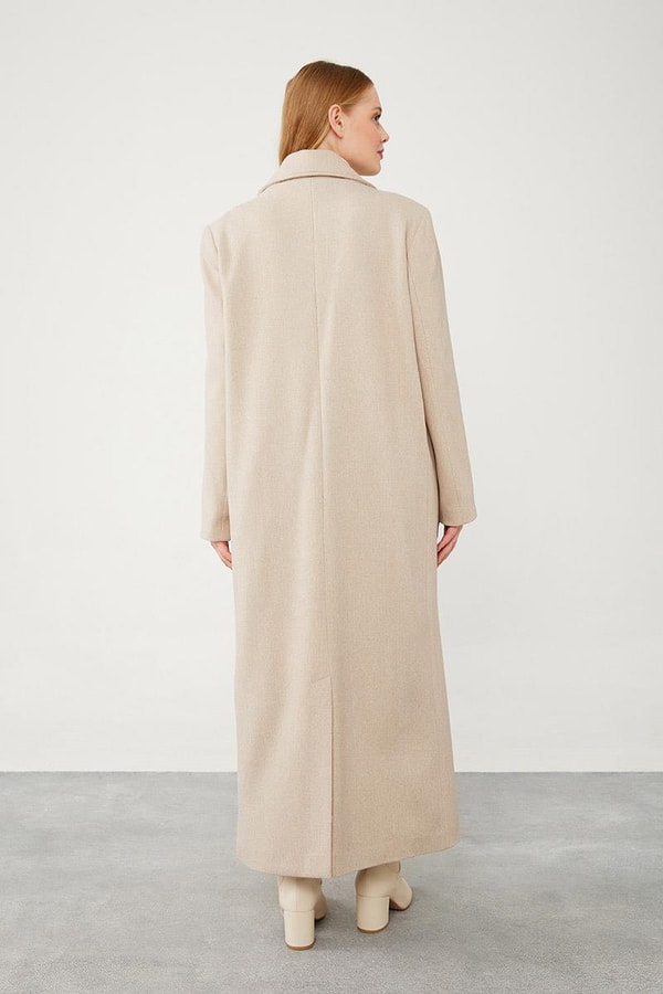 LevidorLevidor Bej Uzun Kaşe Kaban