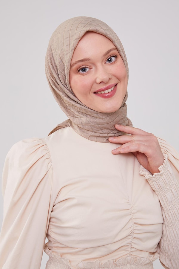 LevidorLevidor Bej Venüs Kare Eşarp