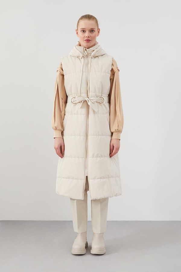 LevidorLevidor Bej Yandan Kemerli  Spor Yelek