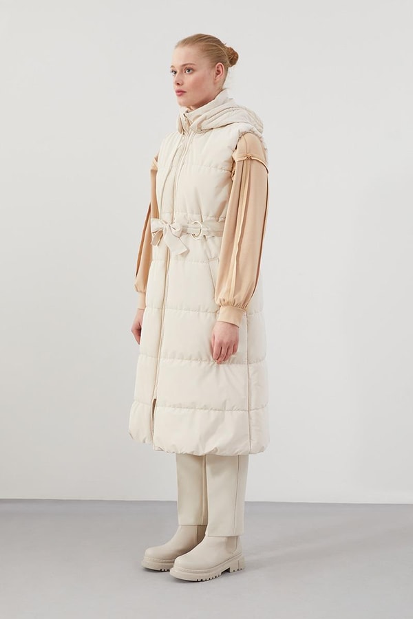 LevidorLevidor Bej Yandan Kemerli  Spor Yelek