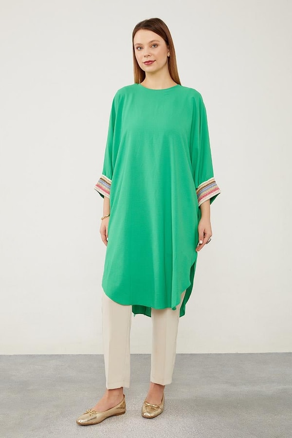 LevidorLevidor Benetton Dantel Detaylı Tunik