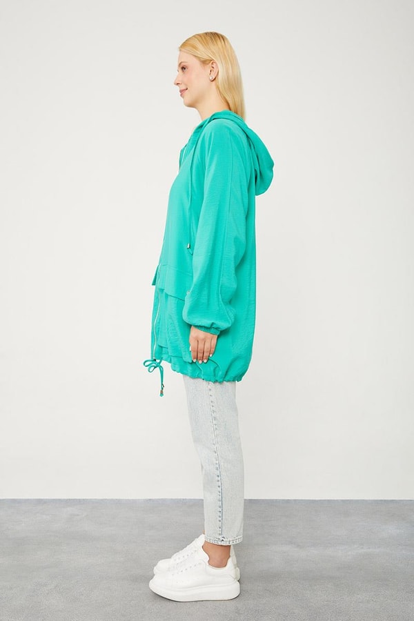 LevidorLevidor Benetton Kapüşonlu Tril Kumaş Kap