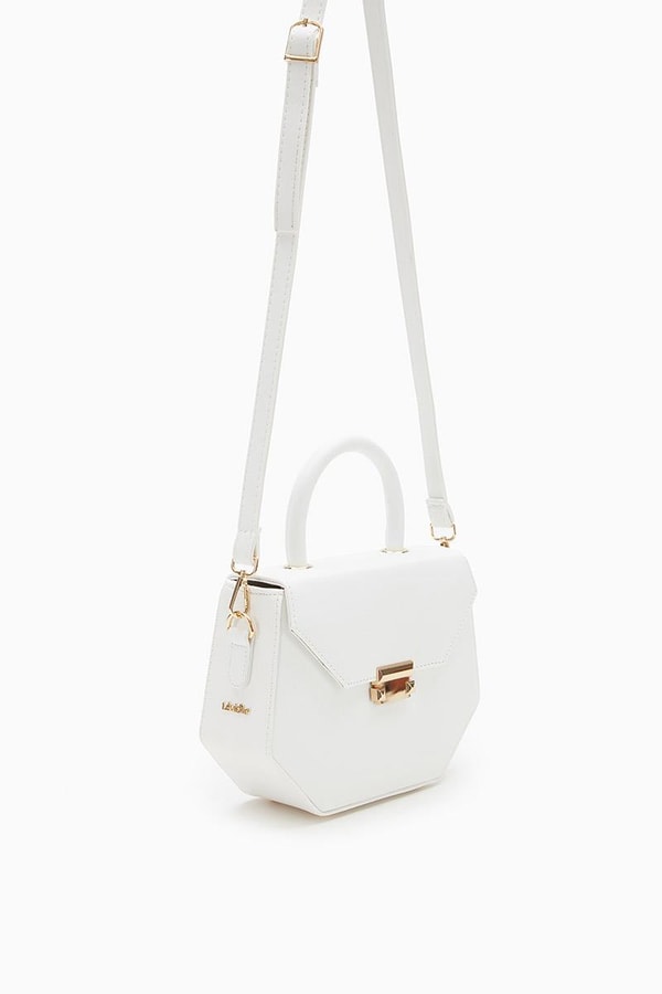 LevidorLevidor Beyaz Geometrik Model El Çantası