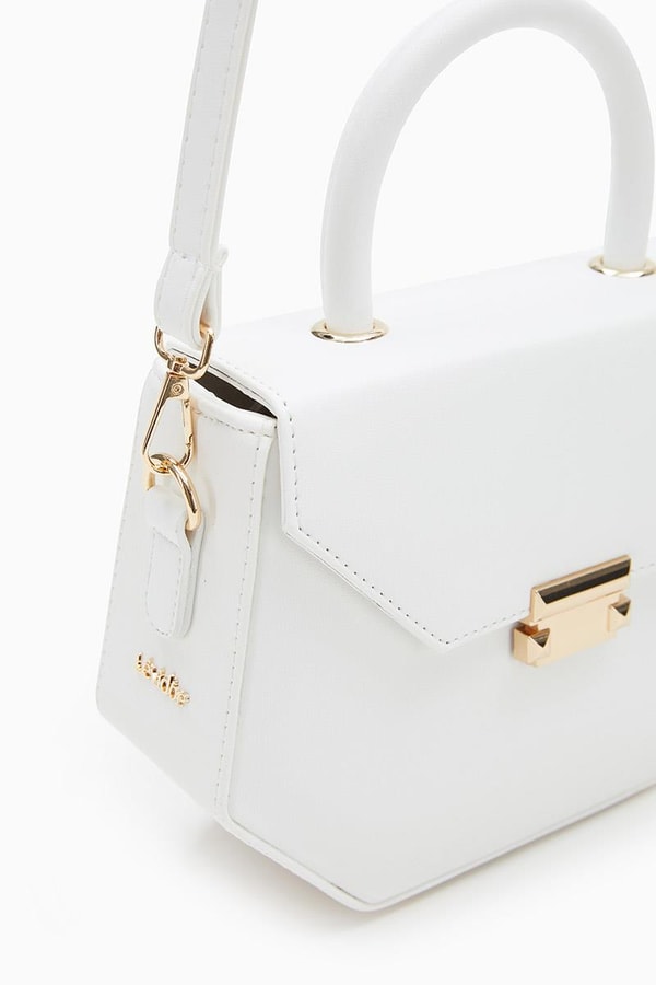 LevidorLevidor Beyaz Geometrik Model El Çantası