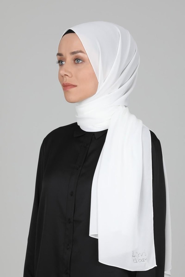 LevidorLevidor Beyaz Lux Şifon Şal