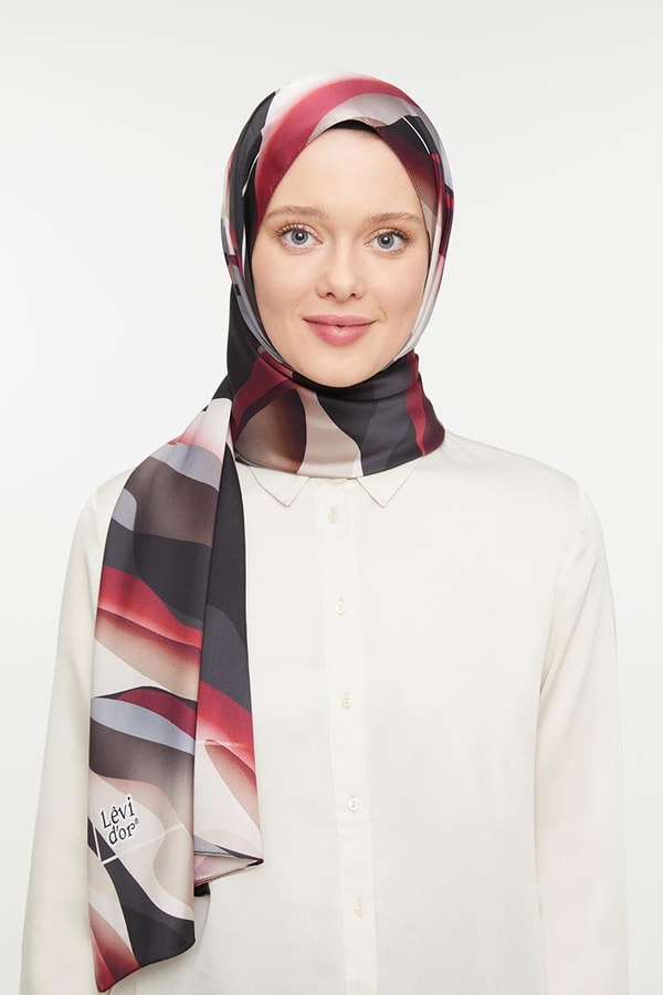 LevidorLevidor Bordo Twill Şal