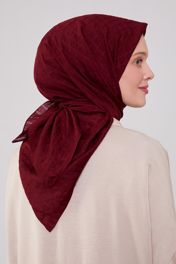 LevidorLevidor Bordo Venüs Kare Eşarp