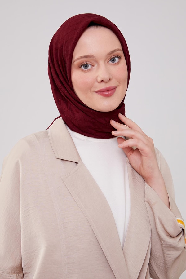 LevidorLevidor Bordo Venüs Kare Eşarp