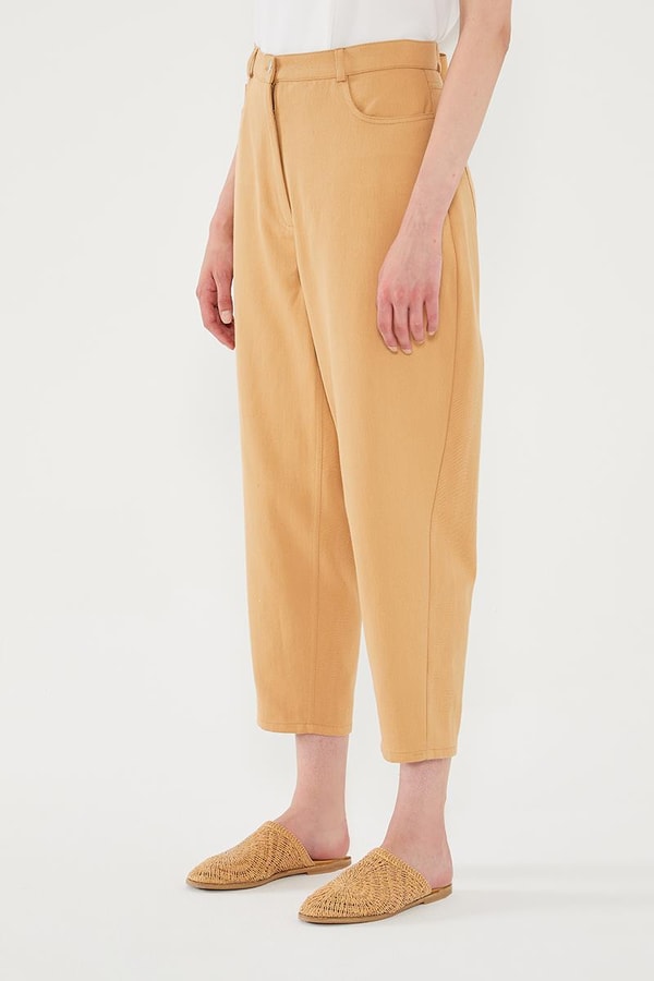 LevidorLevidor Camel Dar Paça Kot Pantolon