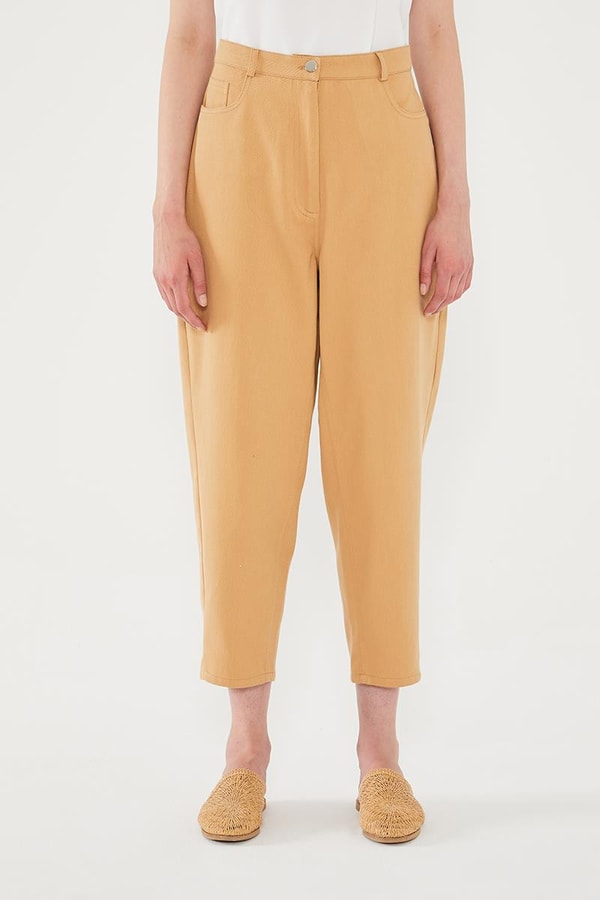 LevidorLevidor Camel Dar Paça Kot Pantolon