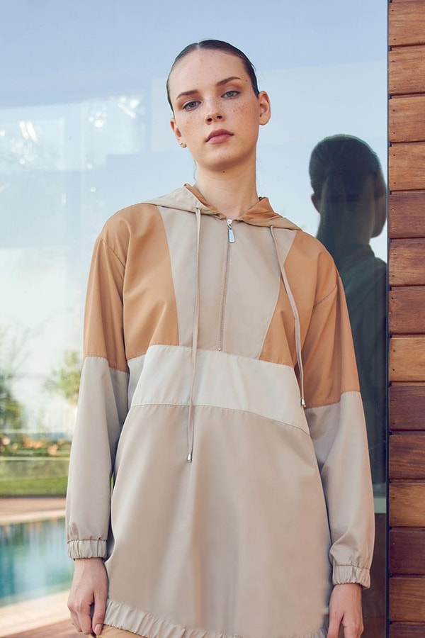 LevidorLevidor Camel Kapşonlu Spor Takım